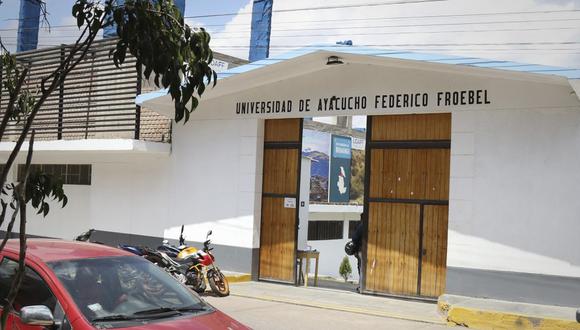 Sunedu deniega el licenciamiento institucional a la Universidad de Ayacucho Federeico Froebel. (Foto: Sunedu)