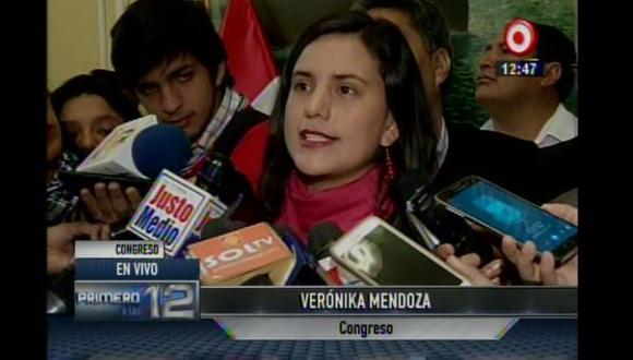 Verónika Mendoza: “No entiendo por qué le temen a una movilización ciudadana”. (Captura de video)