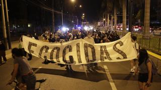 Manifestantes protestaron contra Repsol en Ventanilla, Ancón y San Isidro [FOTOS]