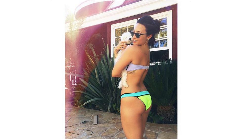 Demi Lovato muestra su sensualidad en fotos en Instagram.  (Instagram de @ddlovato)