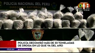Policía Nacional quemó más de 33 toneladas de droga