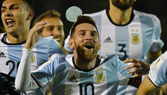 Con tres goles de Messi, Argentina derrotó 3-1 a Ecuador y clasificó a Rusia 2018. (AFP)