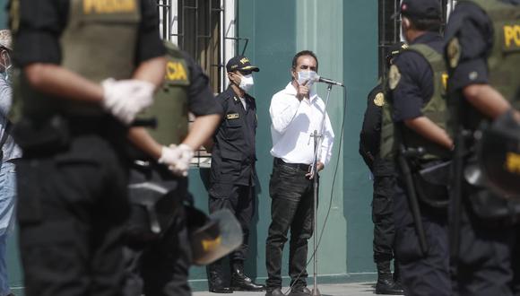 Ministro del Interior, Gastón Rodríguez, informó que 11 miembros de la Policía han fallecido por COVID-19 hasta la fecha. (Foto: César Campos/GEC]