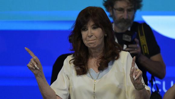 La vicepresidenta de Argentina, Cristina Fernández de Kirchner, emitió su voto. (Foto referencial: JUAN MABROMATA / AFP)