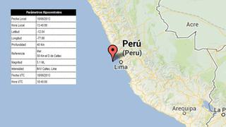 Fuerte sismo de 5.1 grados sacudió Lima y Callao