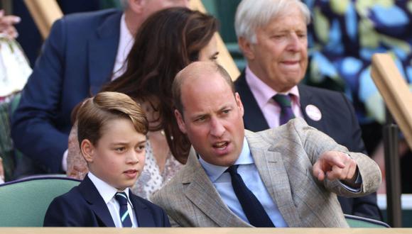 El príncipe Jorge de Cambridge, bisnieto de Isabel II, fue un espectador muy expresivo en Wimbledon. (Foto: Ryan Pierse/Getty Images)