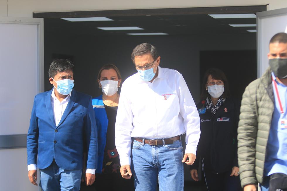 Martín Vizcarra es recibido en Arequipa con protestas por desborde del sistema de salud. (Foto: GEC)
