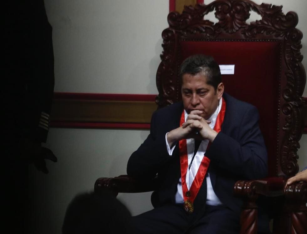 Eloy Espinosa-Saldaña se salvó de ser vacado luego de que el Pleno del TC no aprobara su destitución. (Renzo Salazae/Perú21)