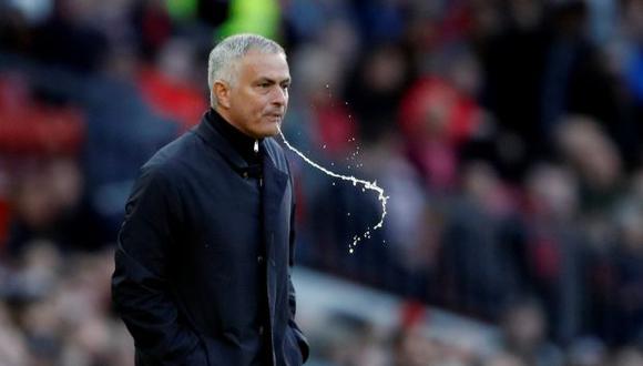 Mourinho se robó la atención del público durante la transmisión del último duelo del Manchester United, que logró una remontada épica ante su público. (Foto: Reuters)