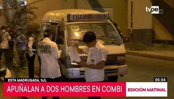 Policía no descarta el ataque en San Juan de Lurigancho se trate de un presunto ajuste de cuentas. (Captura: TV Perú)