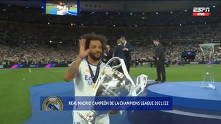 Marcelo llevó la cinta de capitán y se encargó de levantar el trofeo de la Champions [VIDEO]