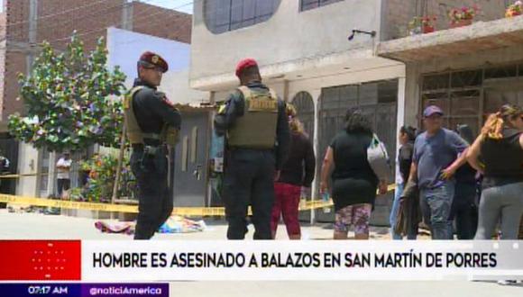 La Policía Nacional considera que se trata de un caso de sicariato. (Foto: Captura/América Noticias)