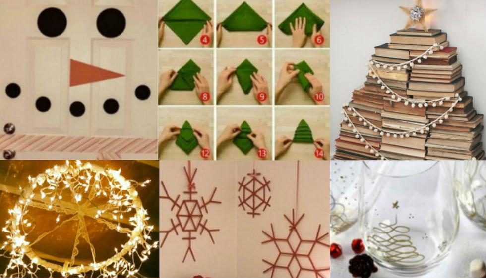 Conoce algunas divertidas y económicas ideas para decorar tu casa en esta Navidad. (Fuente: Pinterest)