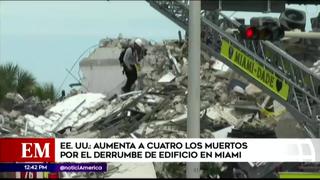 EEUU: derrumbe de edificio en Miami va sumando cuatro muertos y al menos 159 desaparecidos