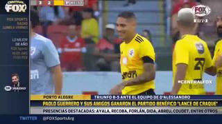 Paolo Guerrero marcó un golazo en partido benéfico en Brasil contra los amigos de D’Alessandro [VIDEO]