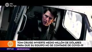 Tom Cruise invierte medio millón de dólares para evitar contagios de COVID-19 en filme
