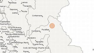 Sismo de 4.7 grados se registró en Ucayali