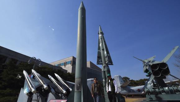 Réplicas de misiles en Corea del Norte. (AFP)