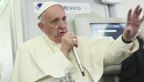 Papa Francisco consideró que Donald Trump no es cristiano por sus ideas. (EFE)