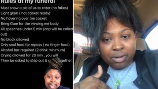 Mujer sorprende al revelar 9 reglas para las personas que quieran asistir a su funeral
