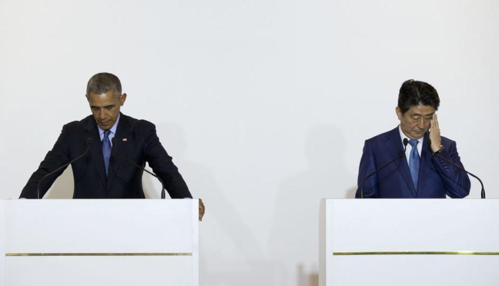 Barack Obama se reunió con el primer ministro de Japón Shinzo Abe. (AP)