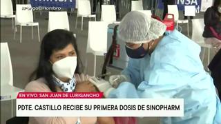 Primera dama Lilia Paredes recibe vacuna contra la COVID-19