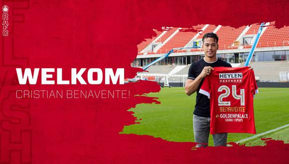 Cristian Benavente jugará en el Royal Antwerp de Bélgica. (Foto: @official_rafc)