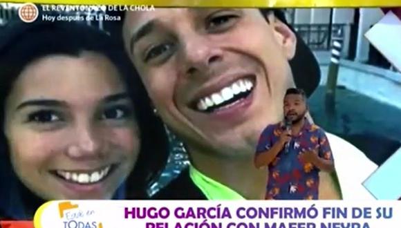 Natalie Vértiz y Choca lamentaron la ruptura de Hugo García y Mafer Neyra. (Foto: Captura de video)