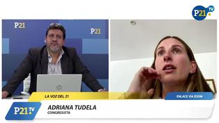 Adriana Tudela: “Tenemos más de 2 mil obras públicas paralizadas”