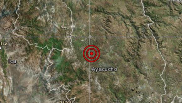 El temblor de magnitud 5,3 se registró a las 07:41 a.m. (Foto: IGP)