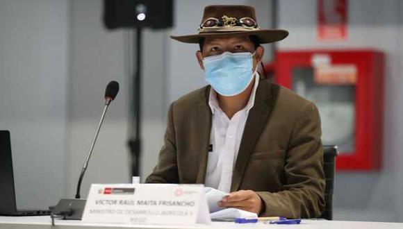 El ministro Víctor Maita nombró a un excandidato del Frente Amplio como nuevo asesor. (Foto: Midagri)