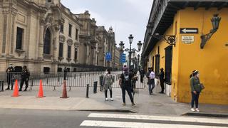 Audios Martín Vizcarra: Cierran acceso a calle aledaña a Palacio de Gobierno tras revelación de conversaciones