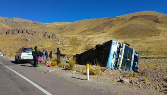Despiste de bus en la vía Tacna – Puno deja tres muertos. (RPP)
