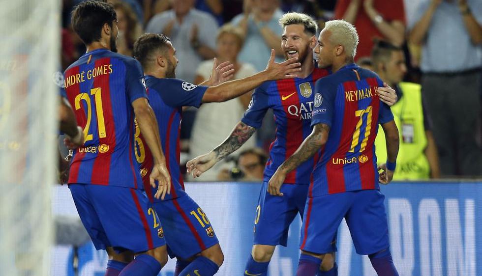 Barcelona goleó 7-0 al Celtic con triplete de Lionel Messi por la Champions League. (AP)