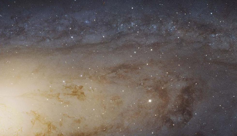 Aquí un fragmento de la imagen de la galaxia de Andrómeda captada por el telescopio Hubble. (Reuters)