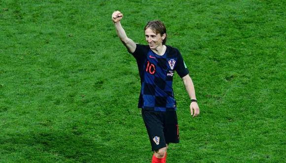 Luka Modric se quedó con el Balón de Oro de la Copa del Mundo. (Foto: AFP)