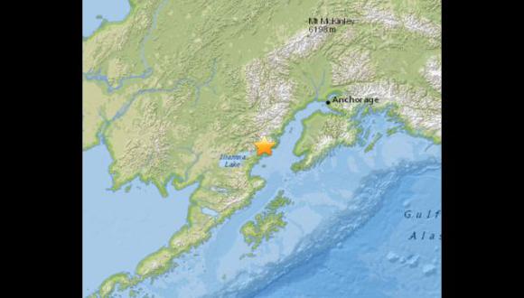 Terremoto de 7.1 grados sacudió el sur de Alaska, en Estados Unidos. (USGS)