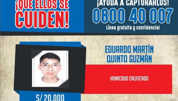 Policía capturó a sujeto vinculado con Gerald Oropeza y Wilbur Castillo. (Mininter)