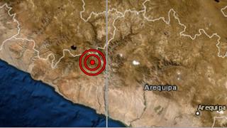 Arequipa: sismo de magnitud 4,1 se reportó en Caravelí, señala IGP