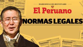 Se publicó en El Peruano el indulto al ex presidente Alberto Fujimori