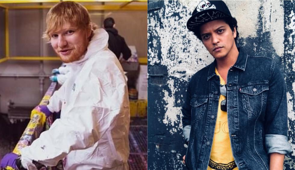 Ed Sheeran y Bruno Mars estrenan su nueva colaboración “Blow”. (Foto: Instagram)