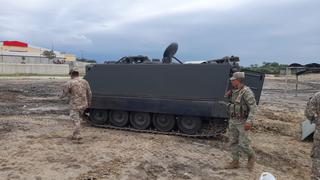 Comando Conjunto: tanques permanecen vigilando la frontera con el Ecuador en Tumbes
