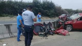 Accidente vehicular en la Panamericana Norte deja grave a fiscal de Nuevo Chimbote