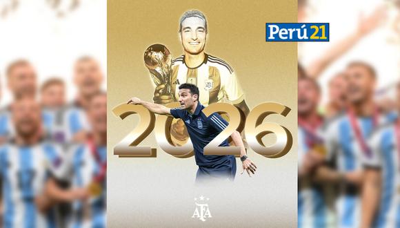 Lionel Scaloni renovó con la Selección de Argentina hasta 2026 (Foto: AFA).