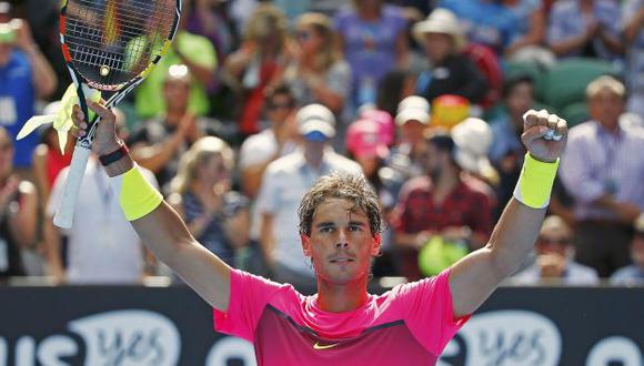 Rafael Nadal logró su primera victoria esta temporada. (Reuters)