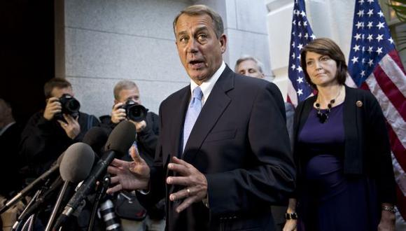 Hay un montón de opiniones sobre la dirección que debemos tomar, dijo John Boehner a la prensa. (AP)