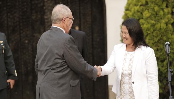 PPK y Keiko Fujimori en 2016. (Perú21)