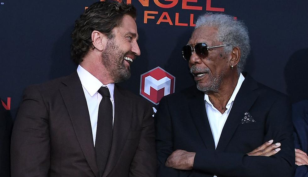 Gerard Butler aseguró que le gustaría ver a Morgan Freeman como presidente de Estados Unidos. (Foto: AFP)