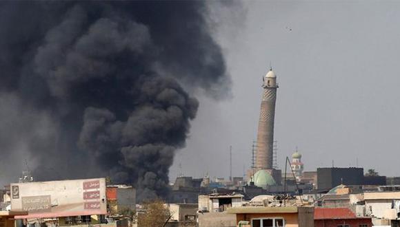 Irak: Mira el momento en el que la histórica mezquita de Al Nuri es destruida en Mosul. (Reuters)