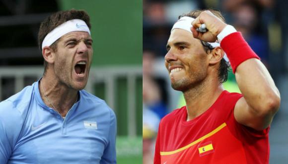 Juan Martín del Potro y Rafael Nadal se enfrentarán en las semifinales de tenis en Río 2016. (Reuters)